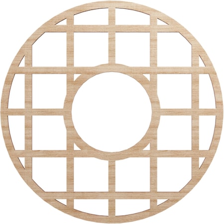 Ekena Millwork O'Neal Wood Fretwork Pierced Ceiling Medallion, Alder, 18"OD x 6 1/2"ID x 3/8"T CMWP18X18X0375ONAL
